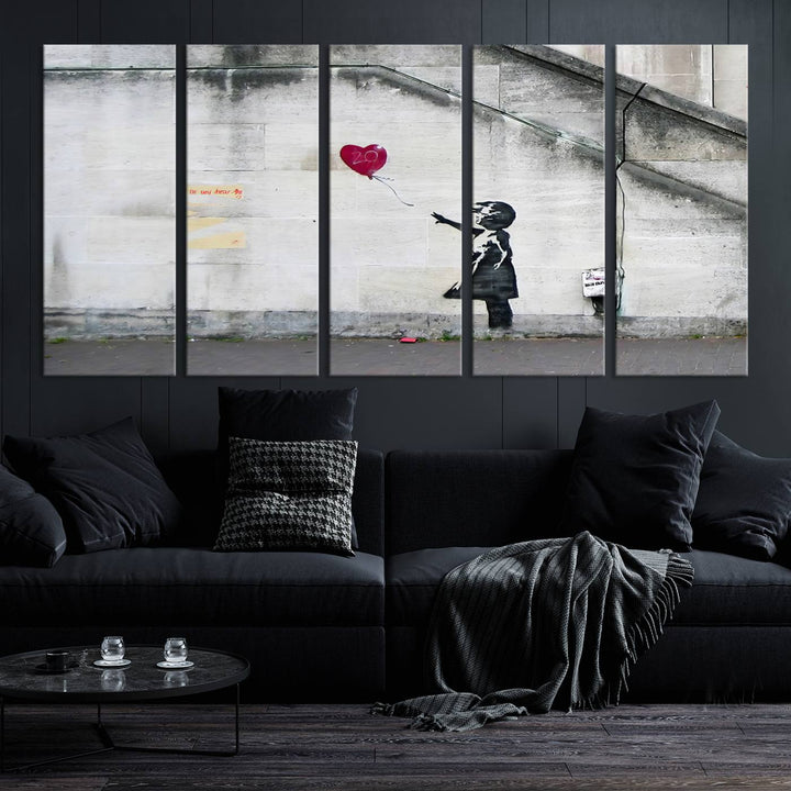 Girl with a balloon Banksy Art Print