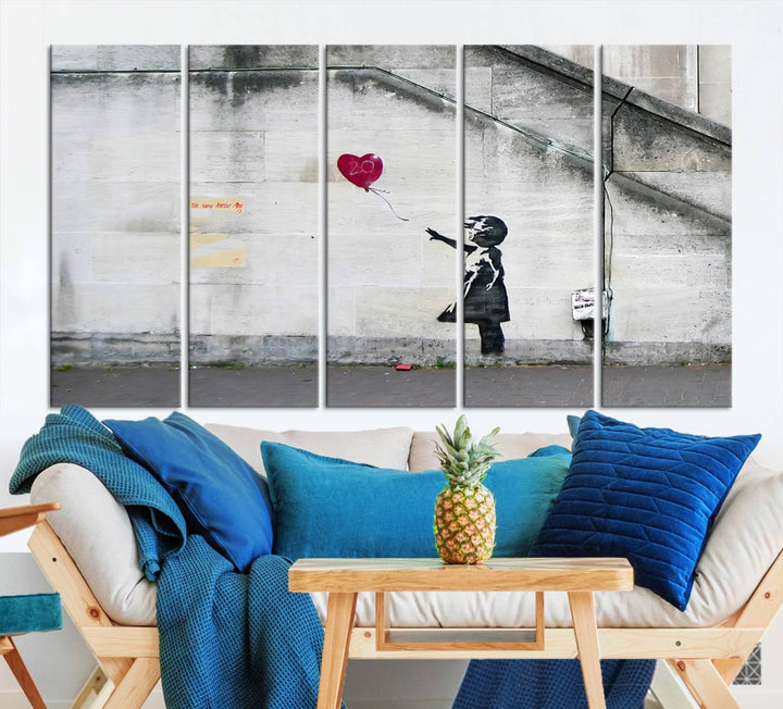 Girl with a balloon Banksy Art Print