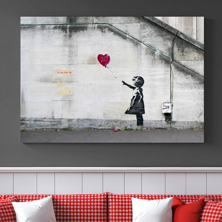 Girl with a balloon Banksy Art Print