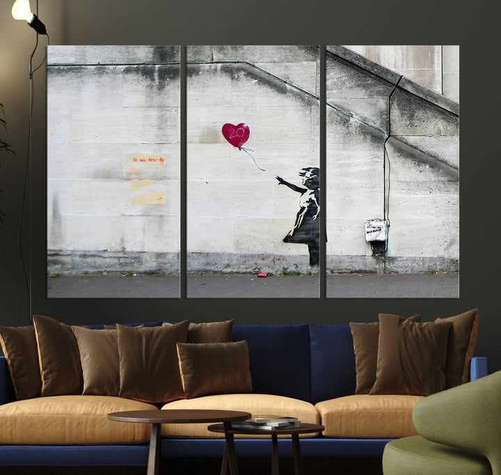 Girl with a balloon Banksy Art Print