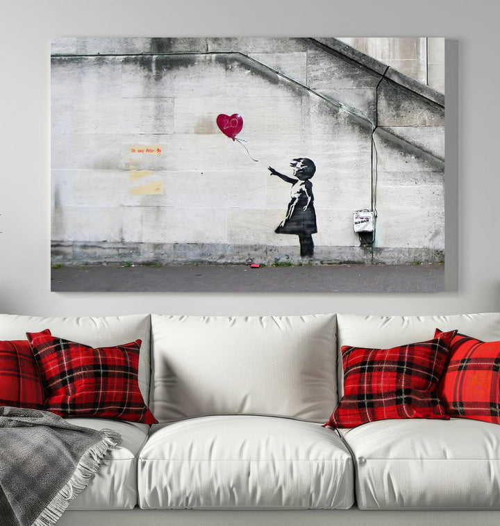 Girl with a balloon Banksy Art Print