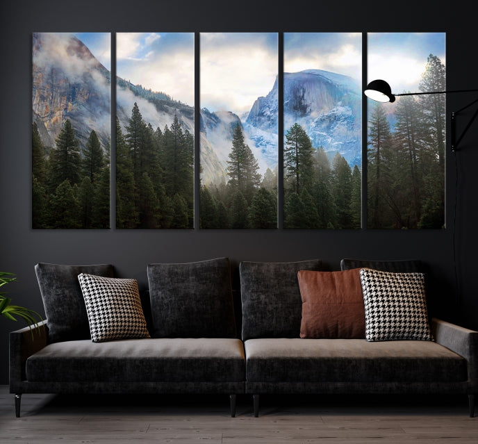 Half Dome Yosemite California Premium Giclee Canvas Wall Art Print