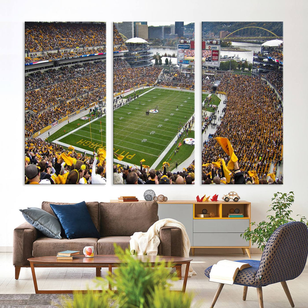 Heinz Field Pittsburgh Stadium Wall Art Canvas Print