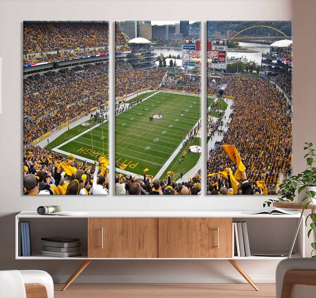 Heinz Field Pittsburgh Stadium Wall Art Canvas Print