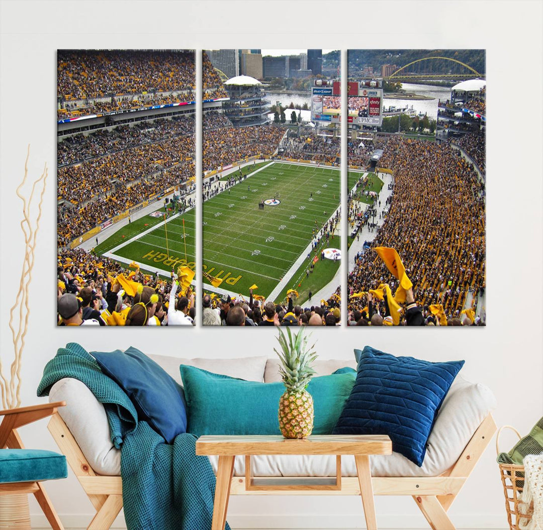 Heinz Field Pittsburgh Stadium Wall Art Canvas Print