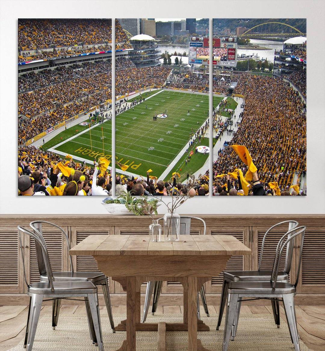 Heinz Field Pittsburgh Stadium Wall Art Canvas Print