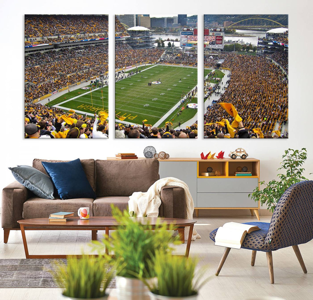 Heinz Field Pittsburgh Stadium Wall Art Canvas Print