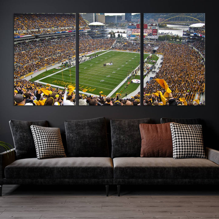 Heinz Field Pittsburgh Stadium Wall Art Canvas Print