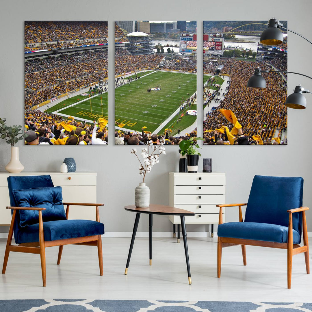 Heinz Field Pittsburgh Stadium Wall Art Canvas Print