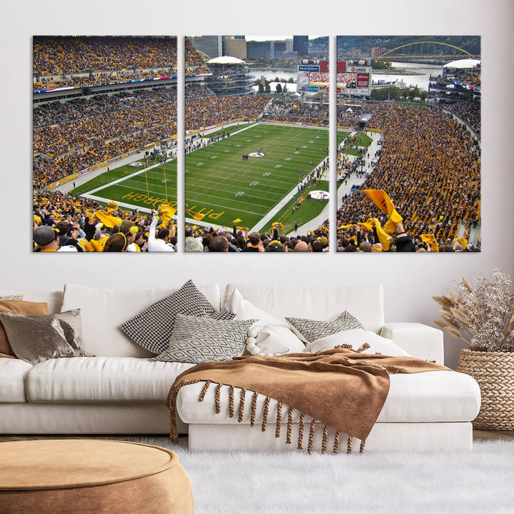 Heinz Field Pittsburgh Stadium Wall Art Canvas Print