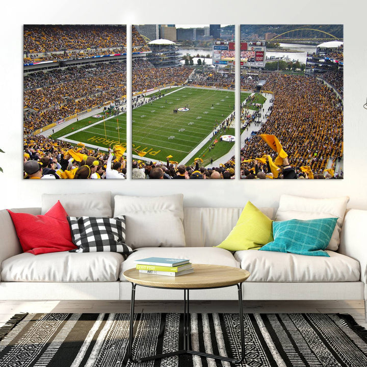 Heinz Field Pittsburgh Stadium Wall Art Canvas Print