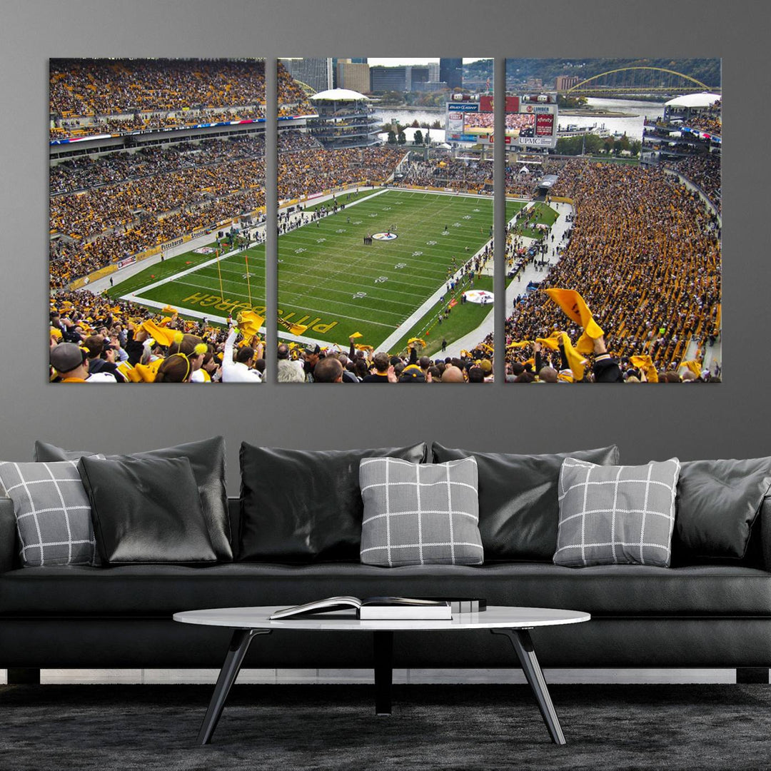 Heinz Field Pittsburgh Stadium Wall Art Canvas Print