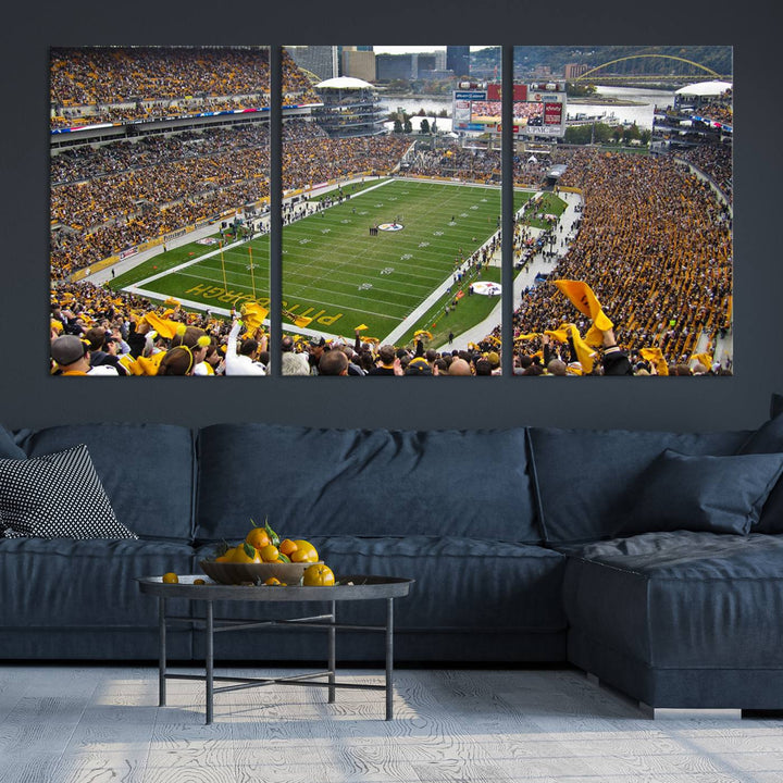 Heinz Field Pittsburgh Stadium Wall Art Canvas Print