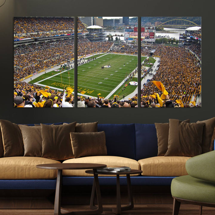 Heinz Field Pittsburgh Stadium Wall Art Canvas Print