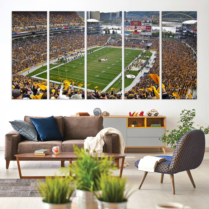 Heinz Field Pittsburgh Stadium Wall Art Canvas Print