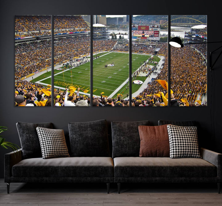 Heinz Field Pittsburgh Stadium Wall Art Canvas Print