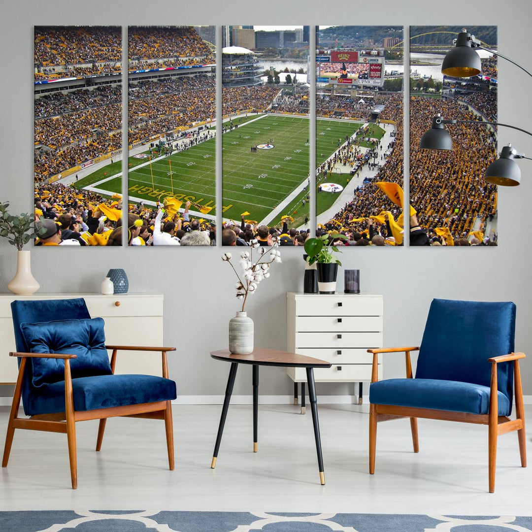 Heinz Field Pittsburgh Stadium Wall Art Canvas Print