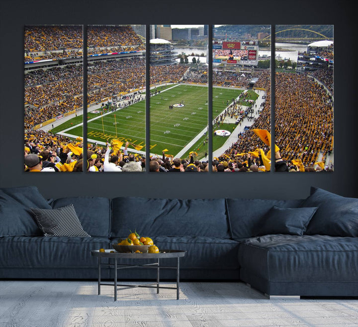 Heinz Field Pittsburgh Stadium Wall Art Canvas Print