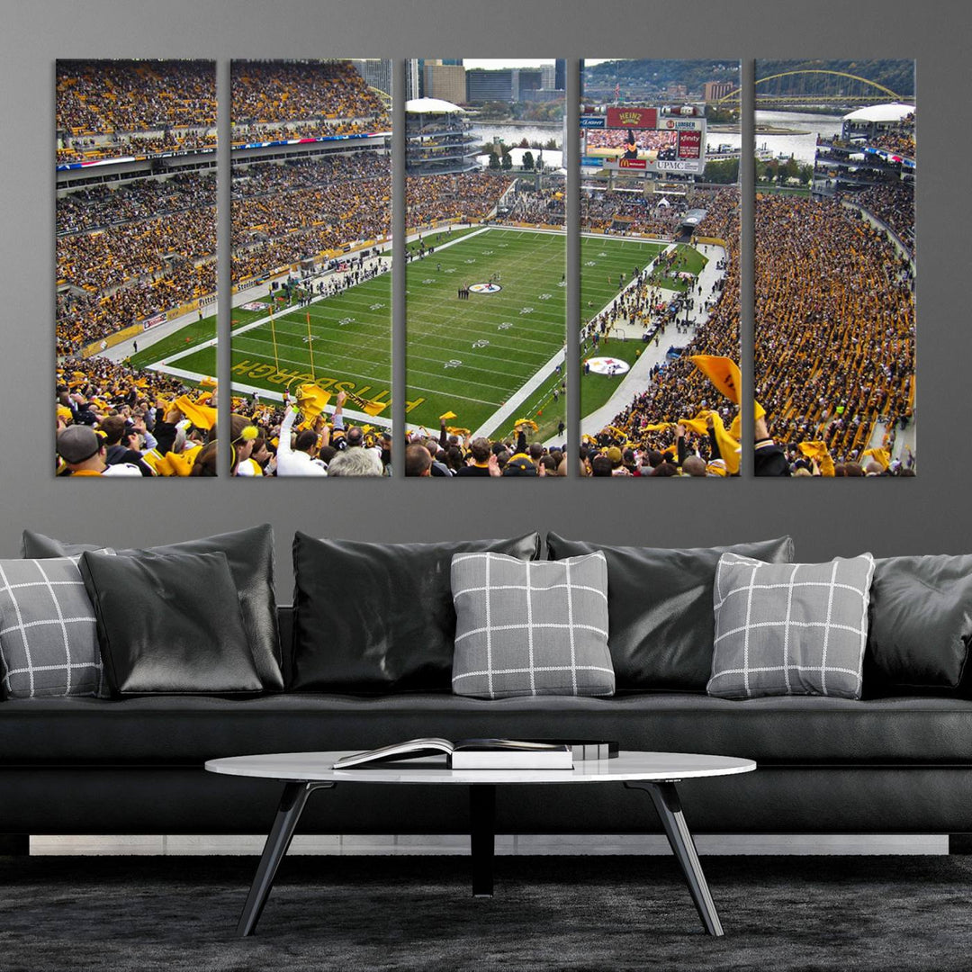 Heinz Field Pittsburgh Stadium Wall Art Canvas Print