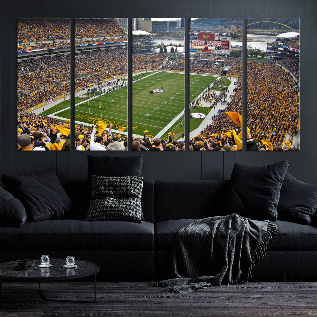 Heinz Field Pittsburgh Stadium Wall Art Canvas Print