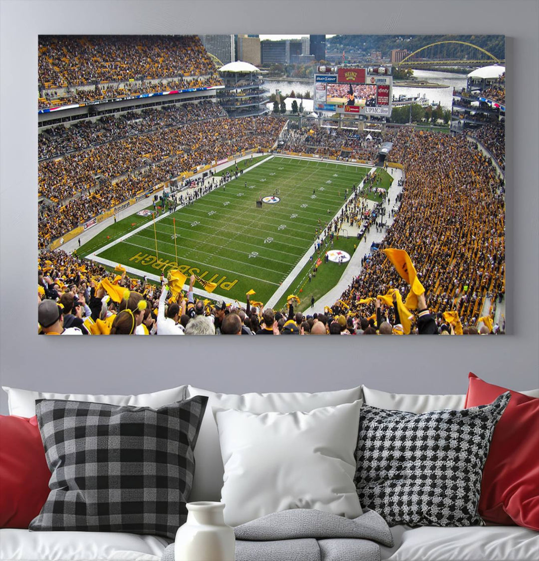 Heinz Field Pittsburgh Stadium Wall Art Canvas Print