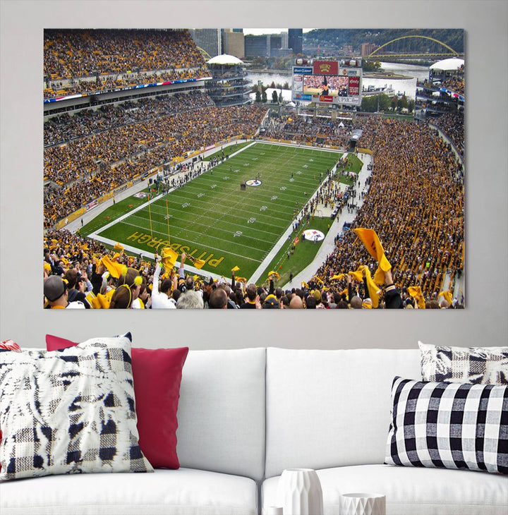 Heinz Field Pittsburgh Stadium Wall Art Canvas Print