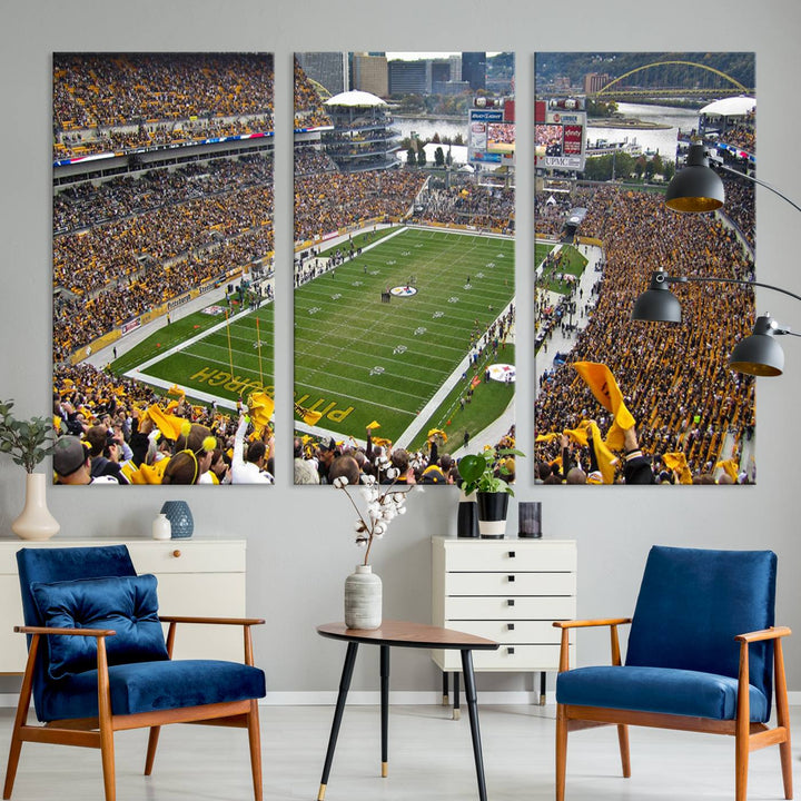 Heinz Field Pittsburgh Stadium Wall Art Canvas Print