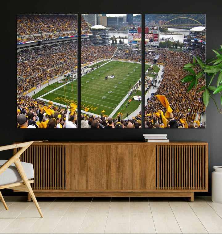 Heinz Field Pittsburgh Stadium Wall Art Canvas Print