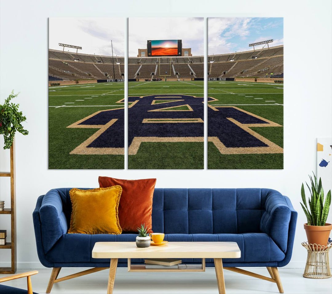 Indiana Notre Dame Stadium Wall Art Canvas Print