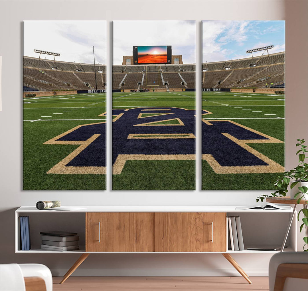 Indiana Notre Dame Stadium Wall Art Canvas Print