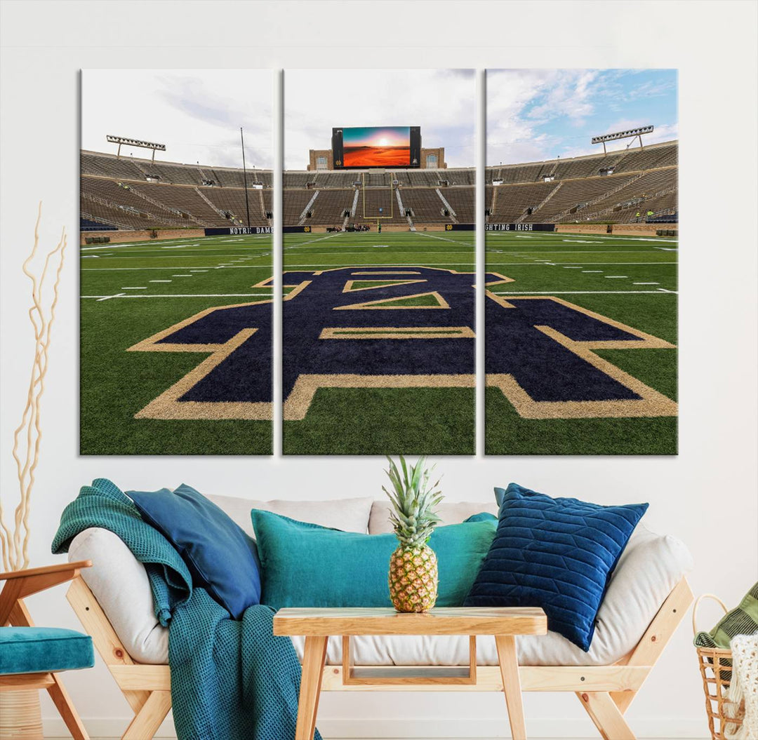 Indiana Notre Dame Stadium Wall Art Canvas Print