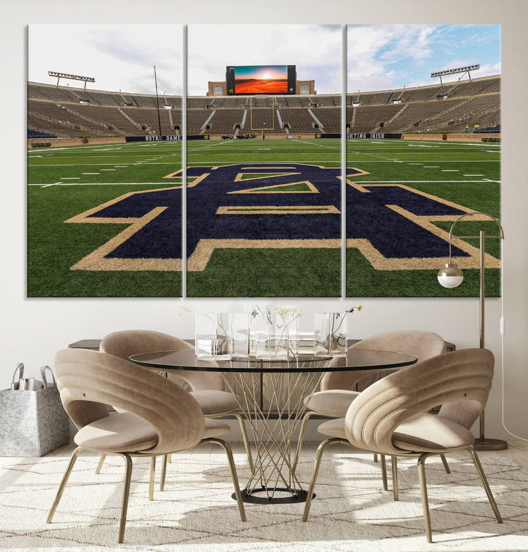 Indiana Notre Dame Stadium Wall Art Canvas Print