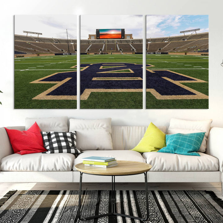 Indiana Notre Dame Stadium Wall Art Canvas Print