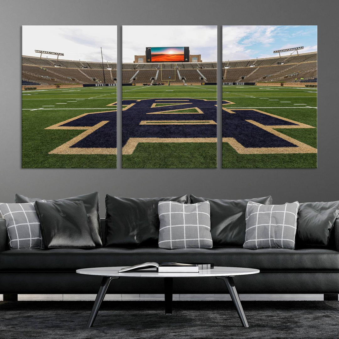 Indiana Notre Dame Stadium Wall Art Canvas Print