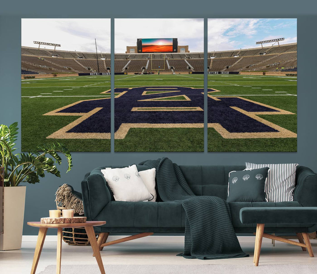 Indiana Notre Dame Stadium Wall Art Canvas Print