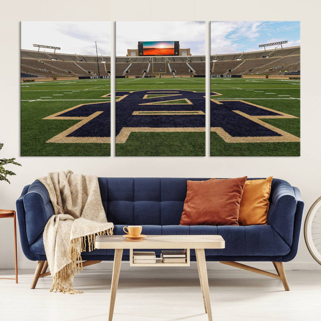 Indiana Notre Dame Stadium Wall Art Canvas Print