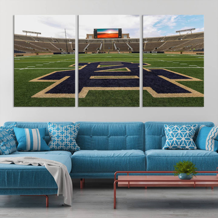 Indiana Notre Dame Stadium Wall Art Canvas Print