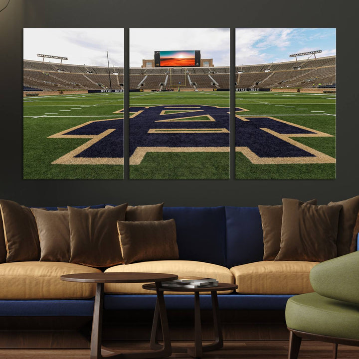 Indiana Notre Dame Stadium Wall Art Canvas Print