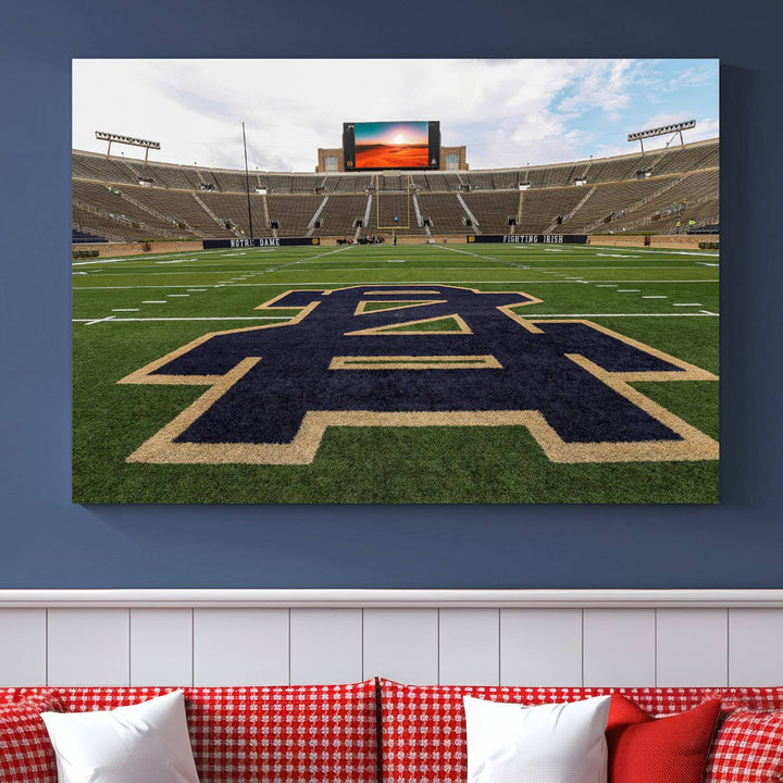 Indiana Notre Dame Stadium Wall Art Canvas Print