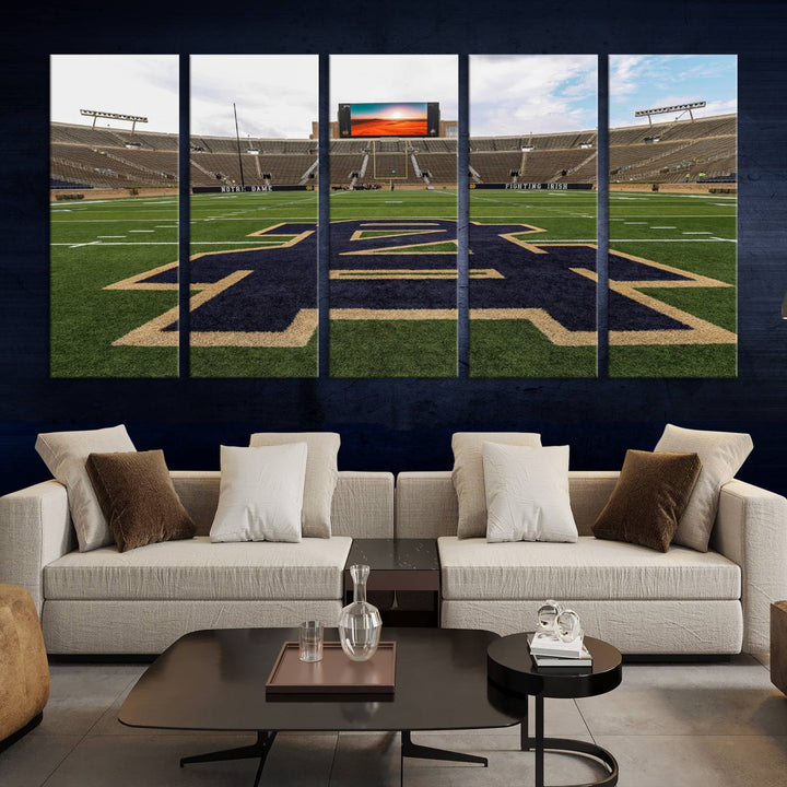 Indiana Notre Dame Stadium Wall Art Canvas Print