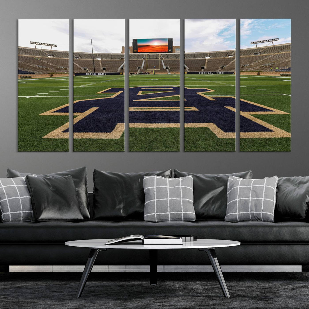 Indiana Notre Dame Stadium Wall Art Canvas Print