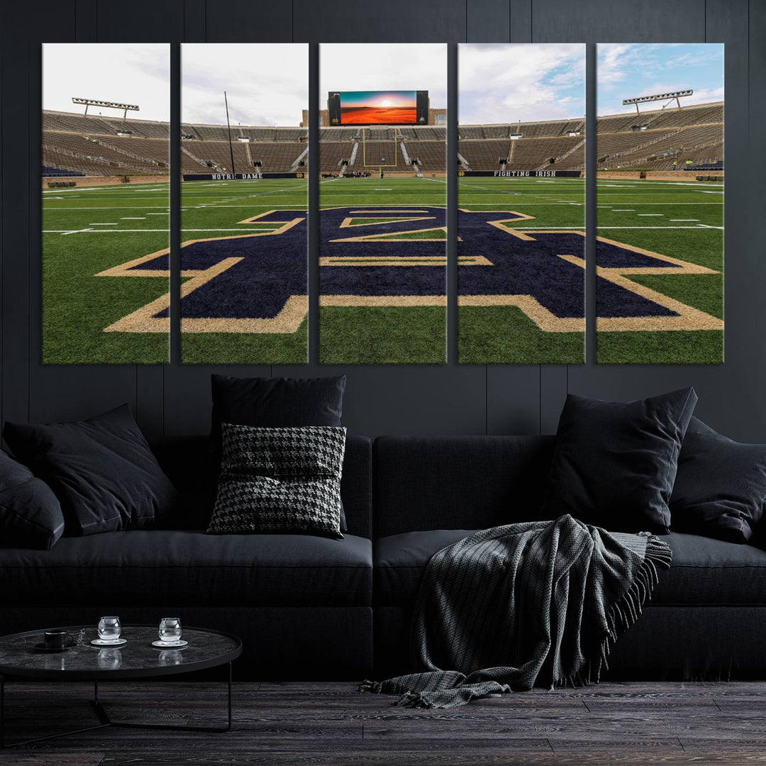 Indiana Notre Dame Stadium Wall Art Canvas Print