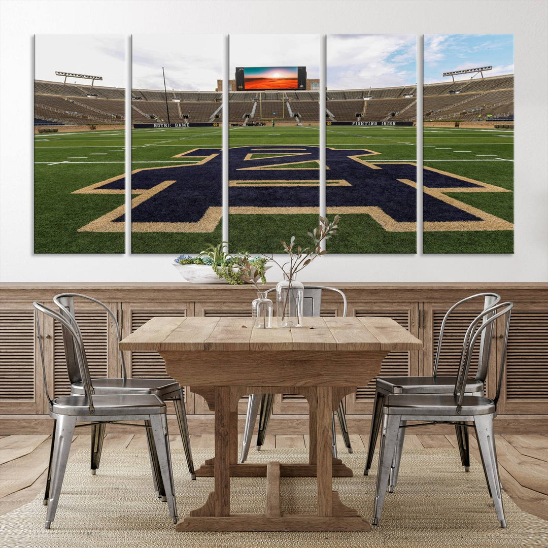 Indiana Notre Dame Stadium Wall Art Canvas Print