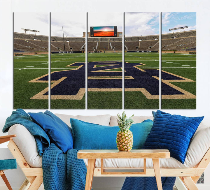 Indiana Notre Dame Stadium Wall Art Canvas Print