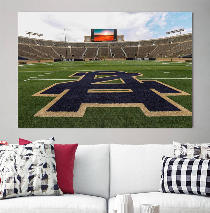 Indiana Notre Dame Stadium Wall Art Canvas Print