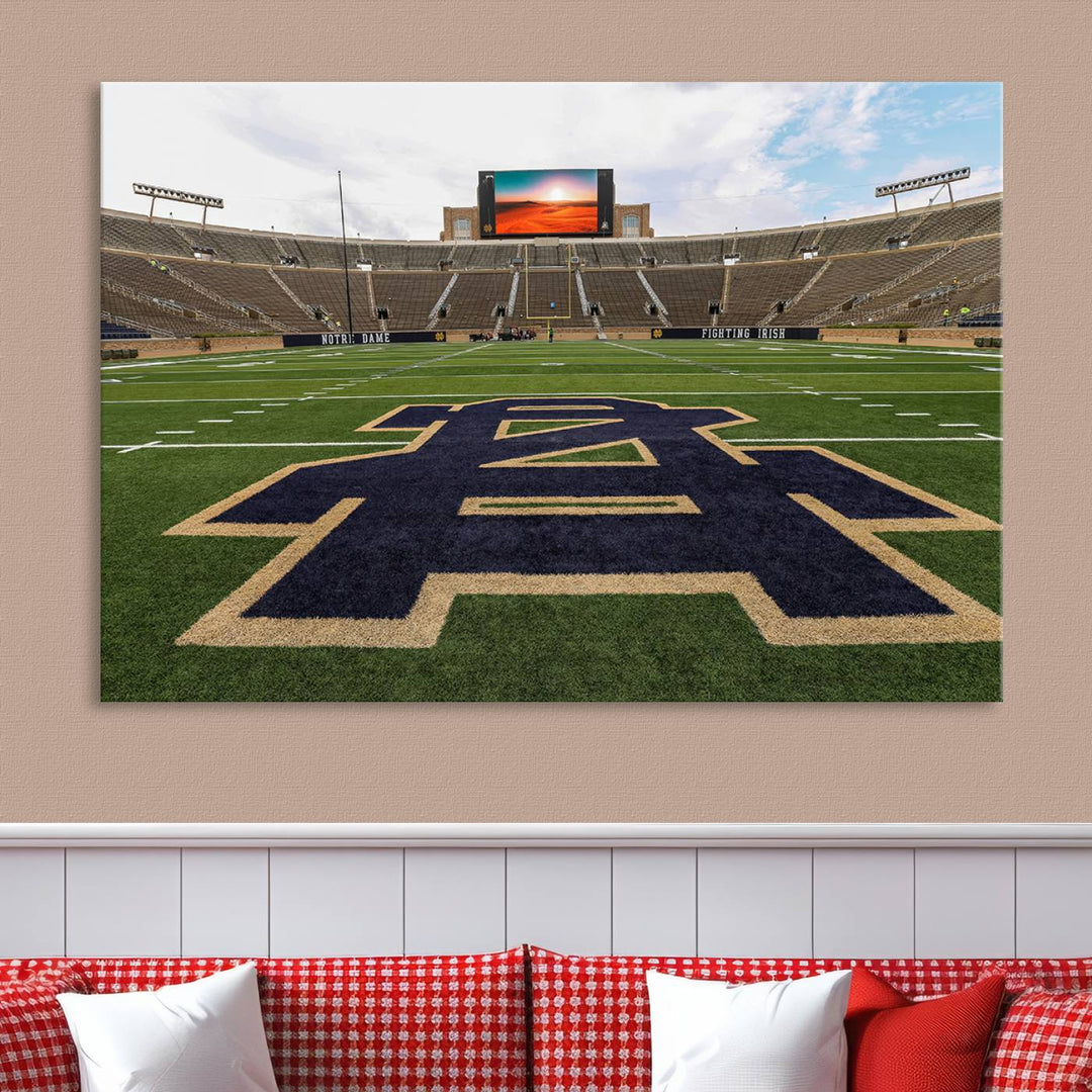 Indiana Notre Dame Stadium Wall Art Canvas Print