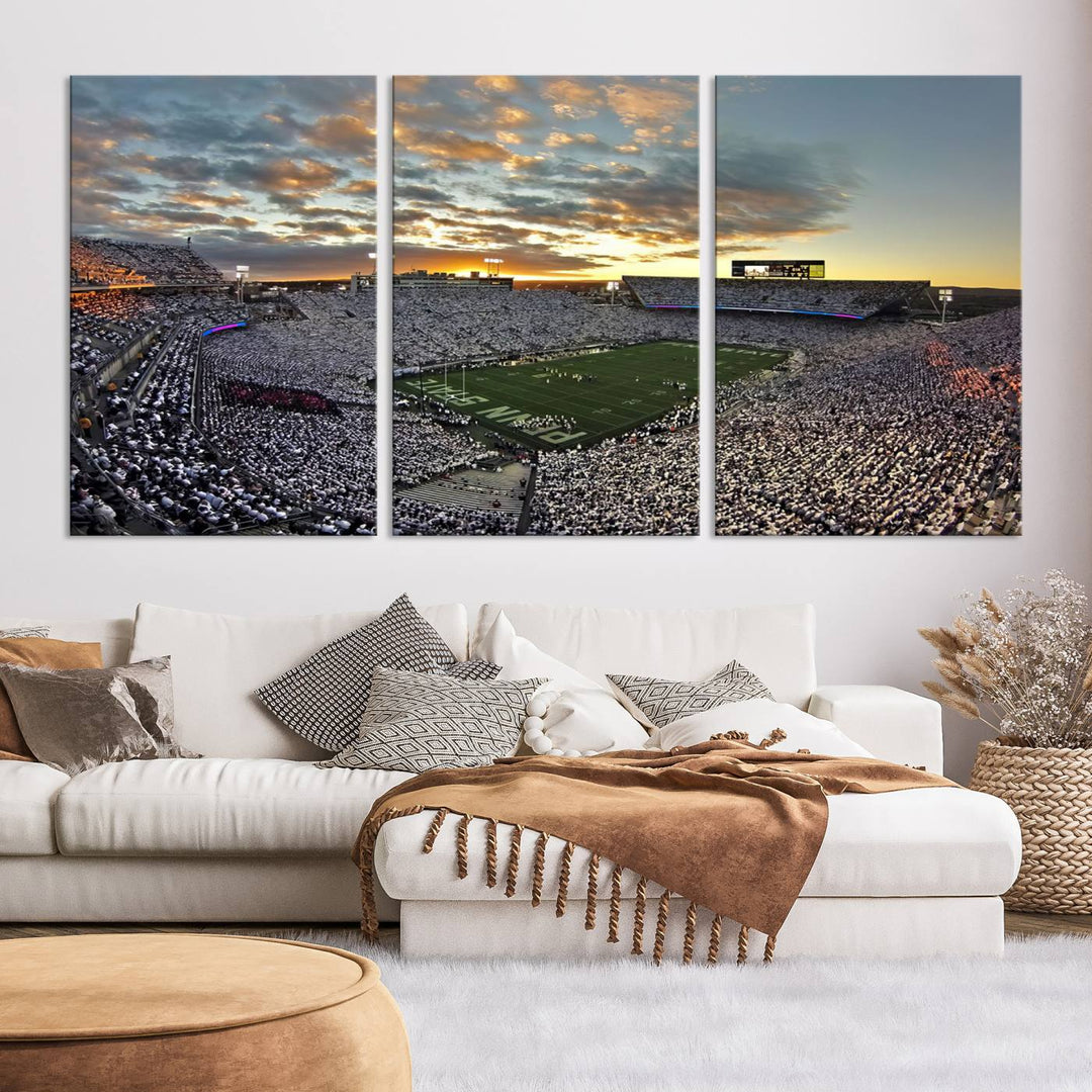 Inside Beaver Stadium Wall Art Canvas Print