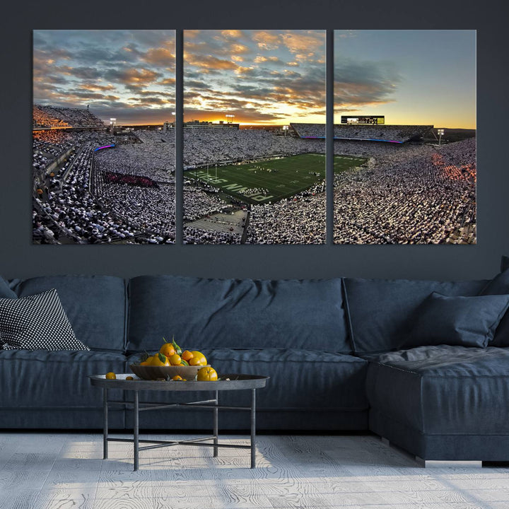 Inside Beaver Stadium Wall Art Canvas Print