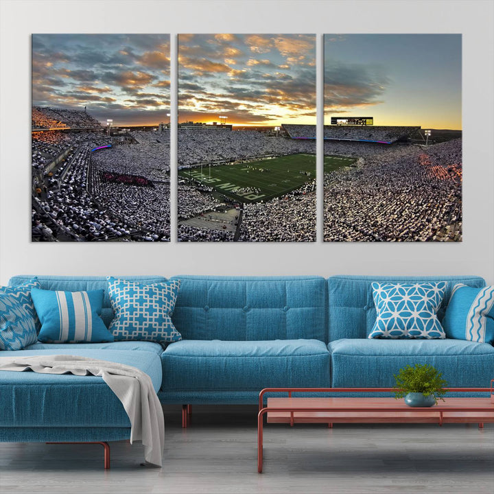 Inside Beaver Stadium Wall Art Canvas Print