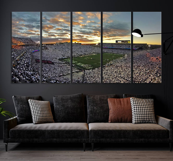 Inside Beaver Stadium Wall Art Canvas Print